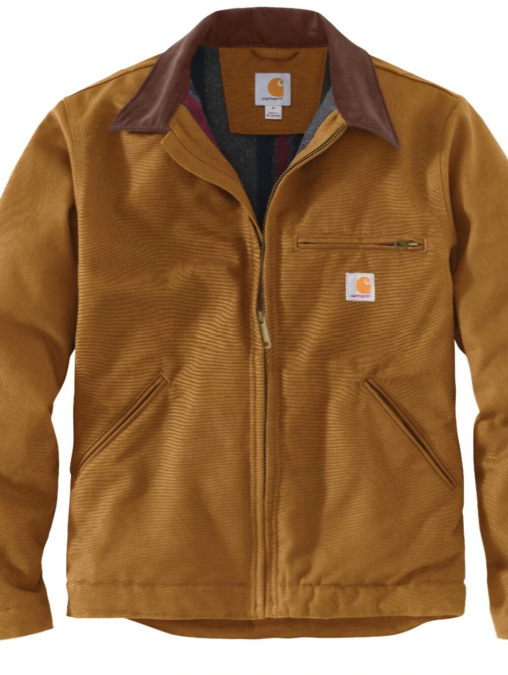 Carhartt Men's Tan/Brown Duck Work Jacket